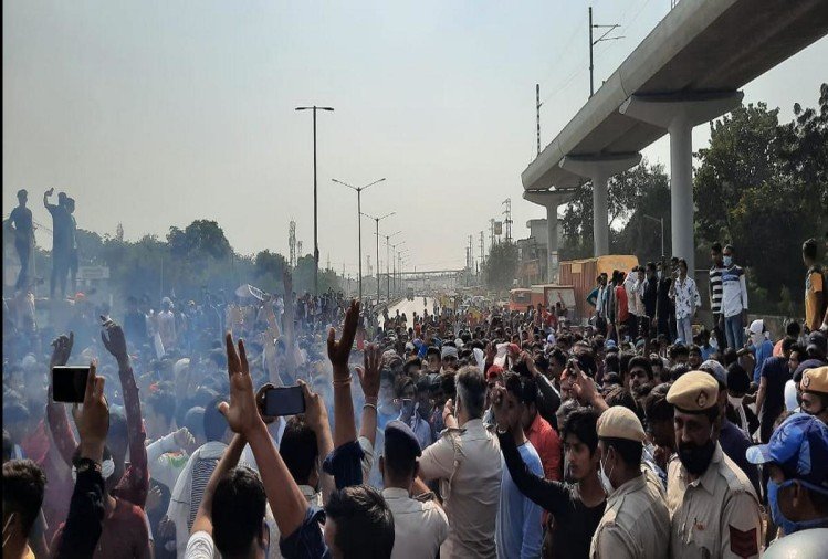 निकिता हत्याकांड: बल्लभगढ़ में महापंचायत के बीच बवाल, तोड़फोड़-पथराव के बाद भीड़ ने किया हाईवे जाम